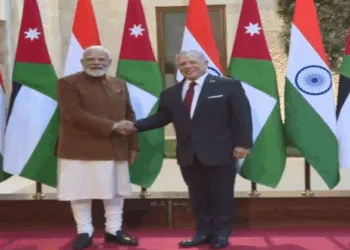(Left) PM Narendra Modi (Right) Jordan's King Abdullah II bin Al Hussein