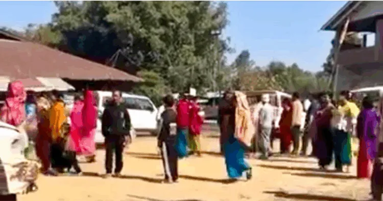 Alleged attack by Kukis at Torbung village in Bishnupur District on the civilians