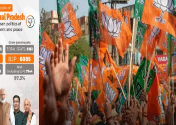BJP scripts history in Arunachal Pradesh Panchayat Elections