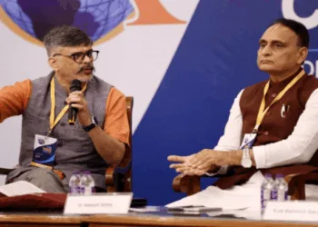 Prafulla Ketkar, Editor of the Organiser Weekly Magazine. speaking at the Media Conclave, 2025, Organised by the Vishwa Samvada Kendra on the topic “Decolonising Bharatiya Minds