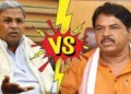 (Left) Karnataka Chief Minister Siddaramaiah (Right) BJP leader R. Ashok
