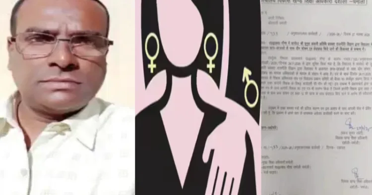 Guest teacher Yunus Ansari (Left) has been accused of sexual abuse at Government Inter College in Chamoli