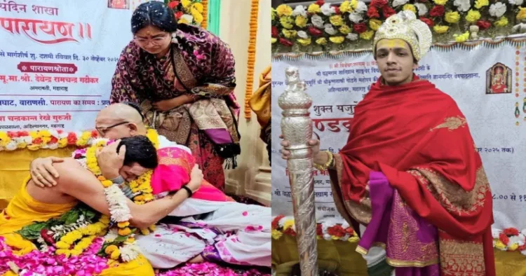 Vedamurti Devavrat Rekhe revived the nearly extinct Dandakrama Parayanam by flawlessly completing its 50-day, 2,000-mantra recitation