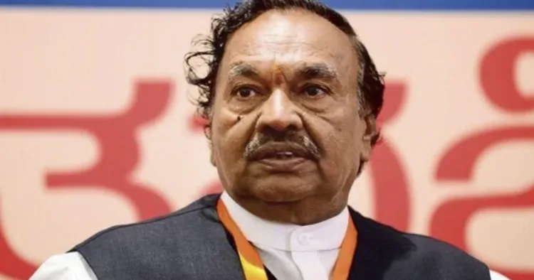 Former Minister K.S. Eshwarappa