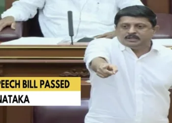 Minister Bhairati Suresh in Karnataka Assembly