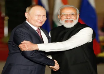 Russian President Vladimir Putin and Prime Minister Narendra Modi