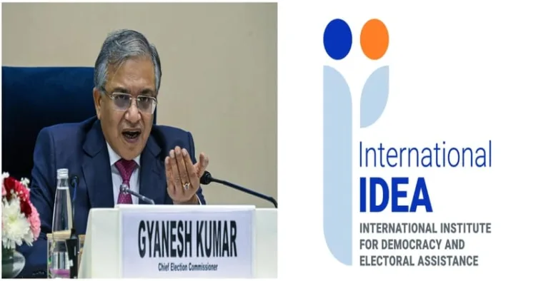 Chief Election Commissioner Gyanesh Kumar (Left)