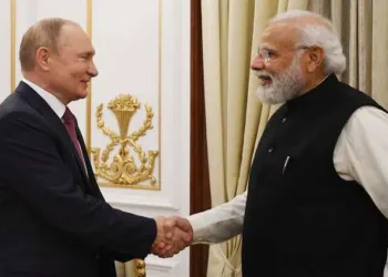 Russian President Vladimir Putin and Prime Minister Narendra Modi