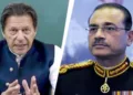 Former Pakistani Prime Minister Imran Khan (Left) and Field Marshal Asim Munir (Right)