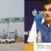 Union Minister for Road Transport and Highways Nitin Gadkari (Right)