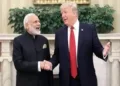 Prime Minister Narendra Modi and the US President Donald Trump