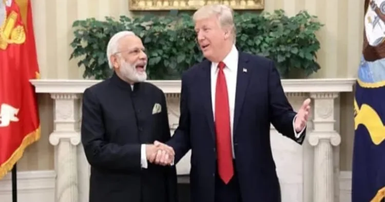 Prime Minister Narendra Modi and the US President Donald Trump