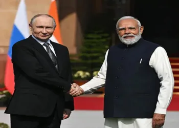 Russian President Vladimir Putin and Prime Minister Narendra Modi
