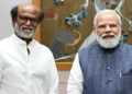 Tamil actor Rajinikanth (Left) and Prime Minister Narendra Modi (Right)