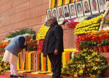 PM Modi pays tribute to security personnel killed in the 2001 Parliament attack