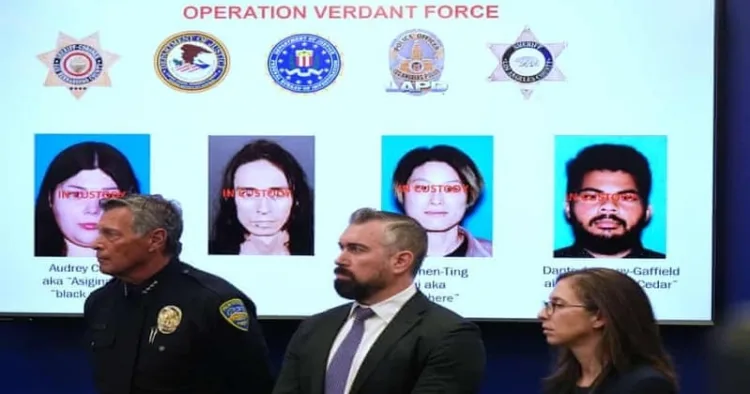 Four arrested for allegedly plotting New Year’s eve terror attacks near LA