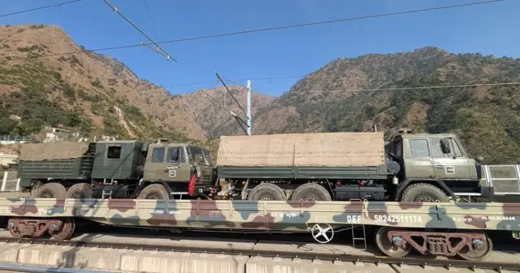Special military train to Anantnag, Kashmir