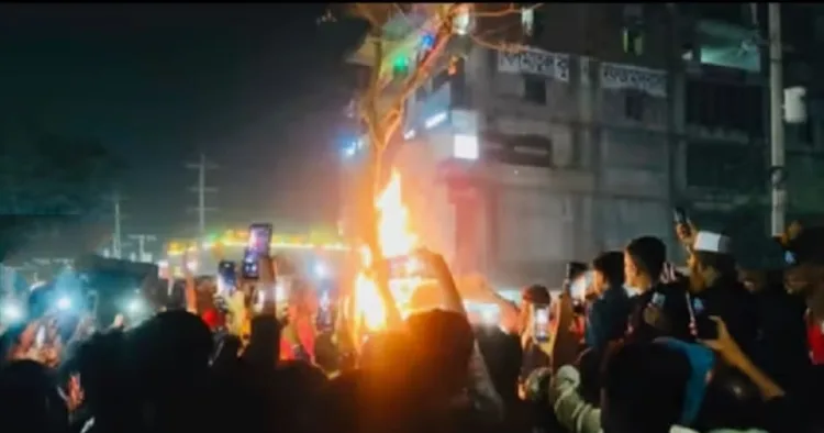 Dipu Chandra Das brutally lynched by a mob in Mymensingh’s Bhaluka Upazila over allegations of blasphemy