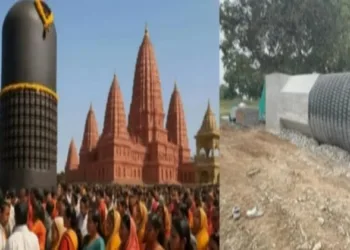 Tallest Shivling ever carved from a single piece of granite is being transported from Tamil Nadu to Bihar