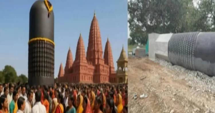 Tallest Shivling ever carved from a single piece of granite is being transported from Tamil Nadu to Bihar