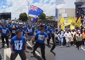 Brian Tamaki-led Christian group performs haka, confronts Sikh procession