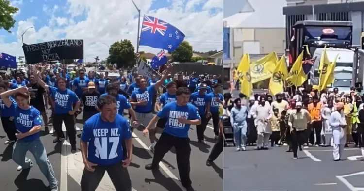 Brian Tamaki-led Christian group performs haka, confronts Sikh procession