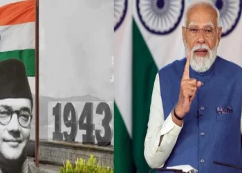 Prime Minister Narendra Modi (Right)