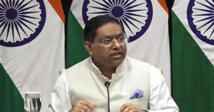 Ministry of External Affairs official spokesperson Randhir Jaiswal