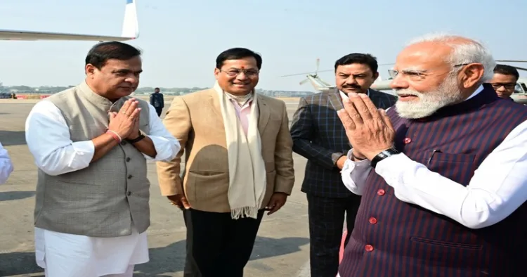 Prime Minister Narendra Modi in Assam