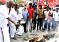 Representative image from a CPI(M) protest organised across Bharat