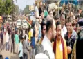 VHP Wages protest against an attack on a shopkeeper by Islamists In Bhadrak