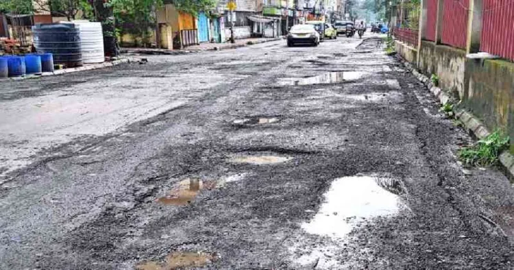 The poor road infrastructure in West Bengal