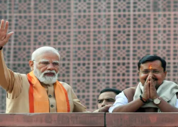 New Delhi, Jan 20 (ANI): Prime Minister Narendra Modi with newly elected BJP National President Nitin Nabin during the Sangathan Parv, at the party headquarters, in New Delhi on Tuesday. (ANI Photo/Jitender Gupta)