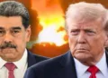 Capured Venezuela President Nicolas Maduro and the US President Donald Trump