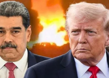 Capured Venezuela President Nicolas Maduro and the US President Donald Trump