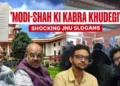 ABVP slams left groups for raising anti-national slogans against PM Modi and Amit Shah post the rejection of bail please of Umar Khalid and Sharjil Imam