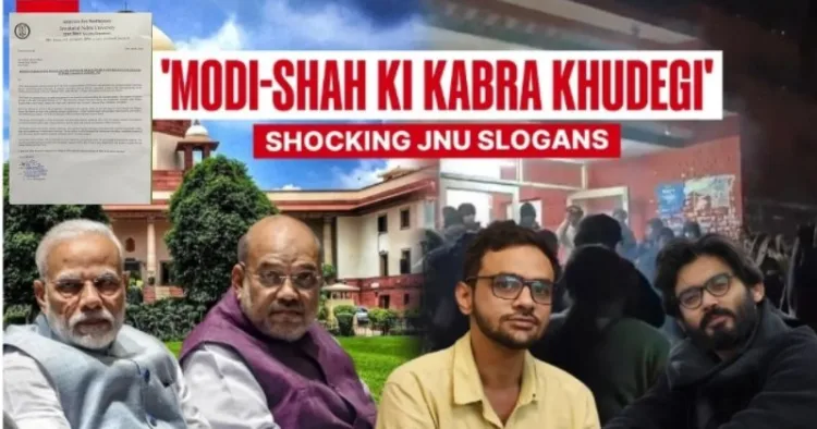 ABVP slams left groups for raising anti-national slogans against PM Modi and Amit Shah post the rejection of bail please of Umar Khalid and Sharjil Imam