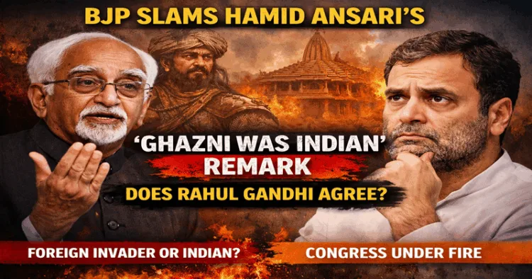 Ghazni Row: BJP questions Congress, asks if Rahul Gandhi agrees with Ansari