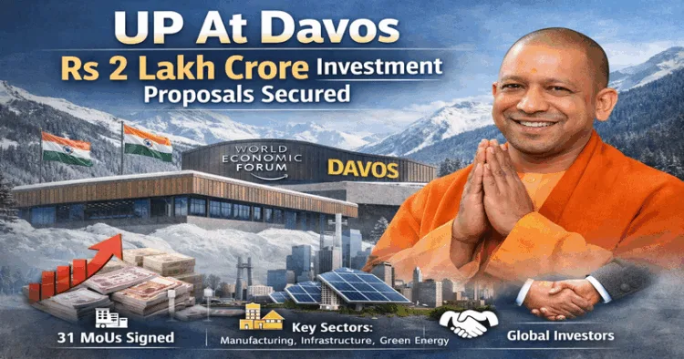 Uttar Pradesh secures Rs 2 lakh worth of investment at the recently concluded World Economic Forum in Davos