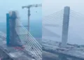The Phaphamau six-lane bridge is being built to address severe traffic congestion on the existing two-lane Chandrashekhar Azad Setu bridge