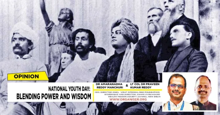 Swami Vivekananda seated on stage at the Art Institute, during the World’s Parliament of Religions conference (1893) in Chicago. It was from this stage that Swami Vivekananda gave his first speech introducing Hinduism and Vedanta to the West