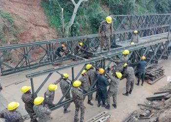 Indian Army reconstructs the bridge in Sri Lanka destroyed due to Cyclone Ditwah