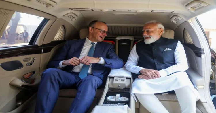 German Chacellor Friedrich Merz and Prime Minister Narendra Modi