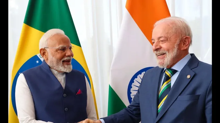 Prime Minister Narendra Modi and Brazil President Luiz Inacio Lula da Silva(File Photo)