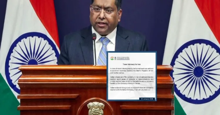 MEA issues travel advisory to Indians for Iran