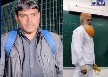 Victim Ram Phool Meena and accused Prof Riyazuddin (Photo: Special Arrangements)