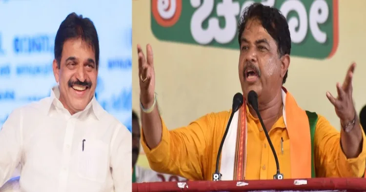Congress leader K.C. Venugopal and Leader of Opposition R. Ashoka