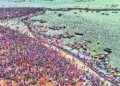 Devotees gather on the banks of the Bharathapuzha river in Thirunavaya for Kerala Mahamagham 2026