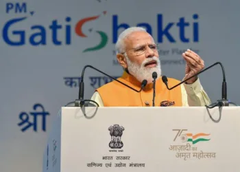 Prime Minister Narendra Modi speaking during the launch of the PM Gati Shakti - National Master Plan in New Delhi (Image used for representative purposes)