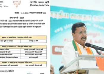 BJP leader Nitin Nabin (Right)